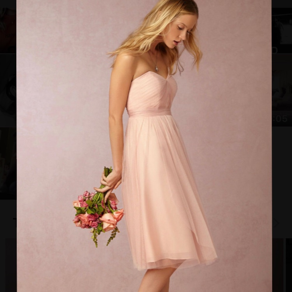 BHLDN Maia Convertible Blush Dress - Picture 3 of 6